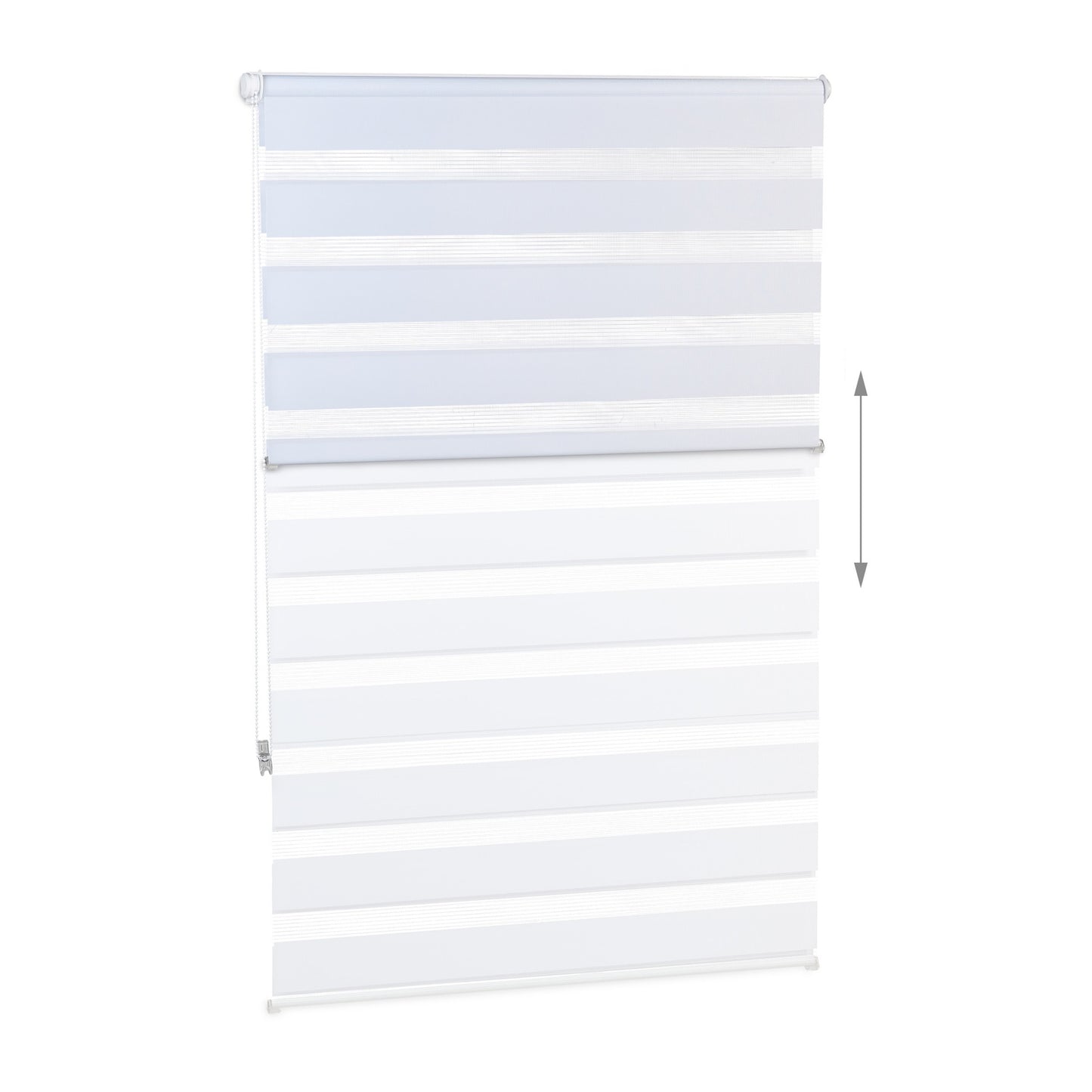 Double Roller Blind, White – No-Drill Installation