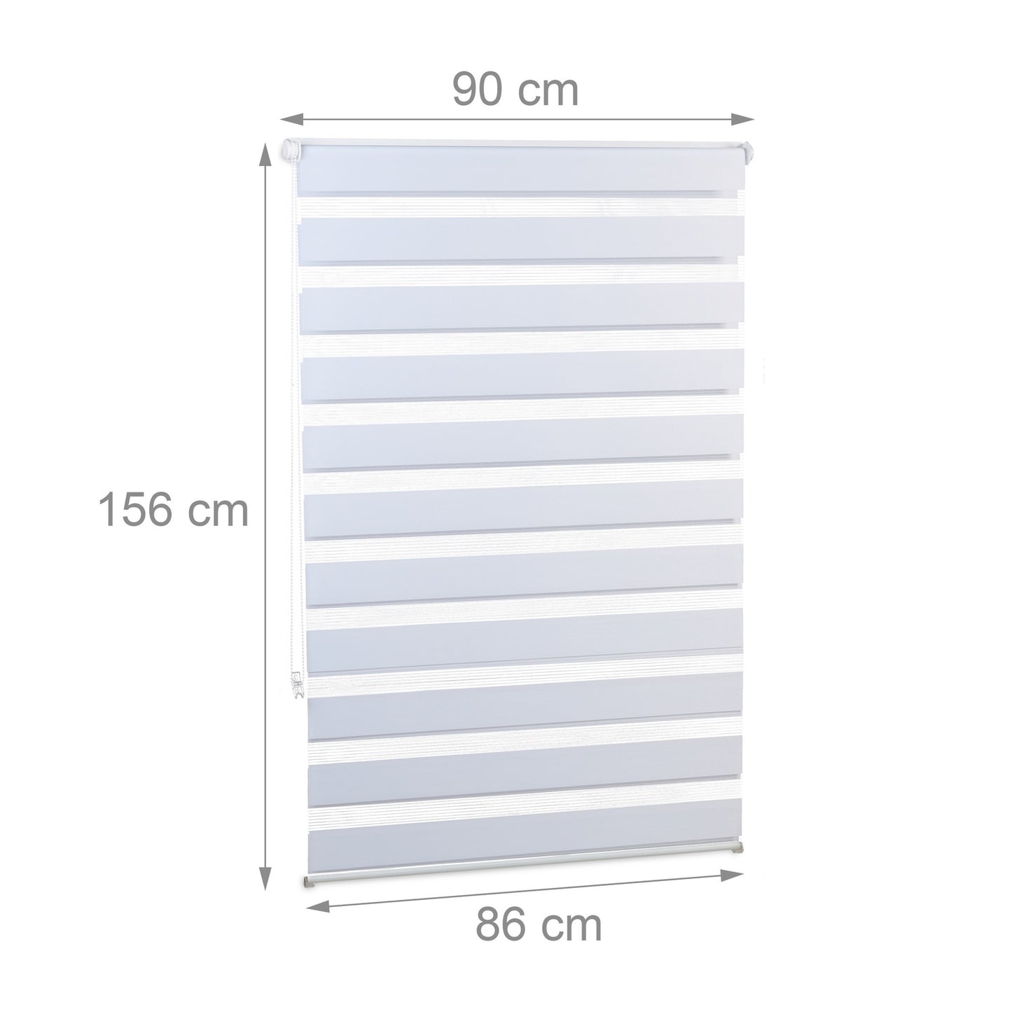 Double Roller Blind, White – No-Drill Installation