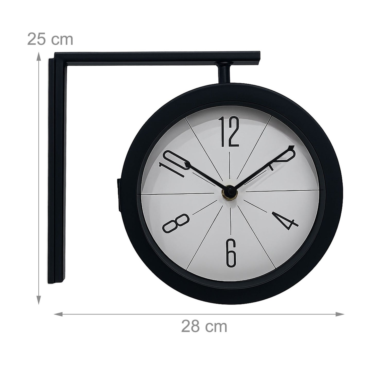 Double-Sided Modern Wall Clock – Silent Movement