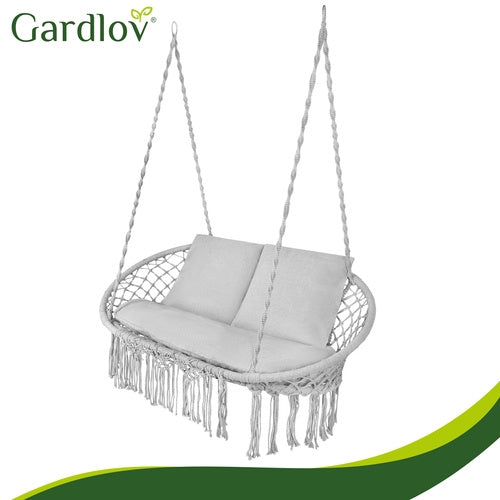 Double Stork's Nest Swing, 300kg Capacity, 3 Cushions