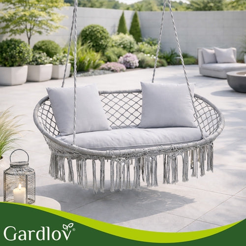 Double Stork's Nest Swing, 300kg Capacity, 3 Cushions