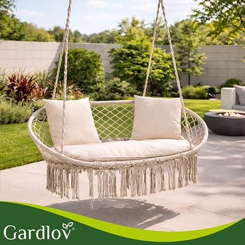Double Stork's Nest Swing, 300kg Capacity, 3 Pillows