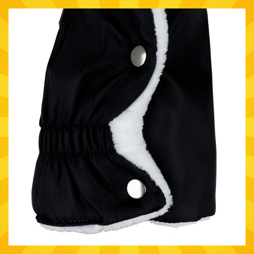 Double Stroller Muffs, Black, Insulated, Set of 2