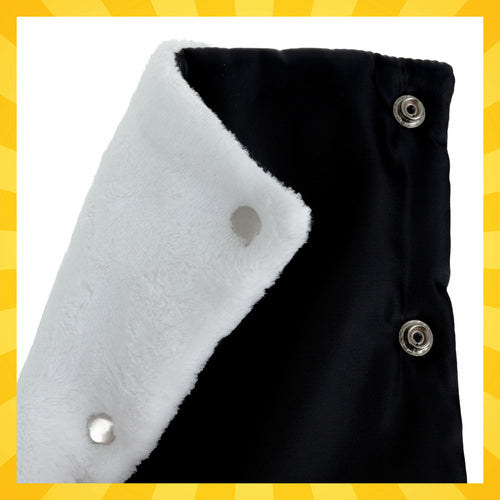 Double Stroller Muffs, Black, Insulated, Set of 2