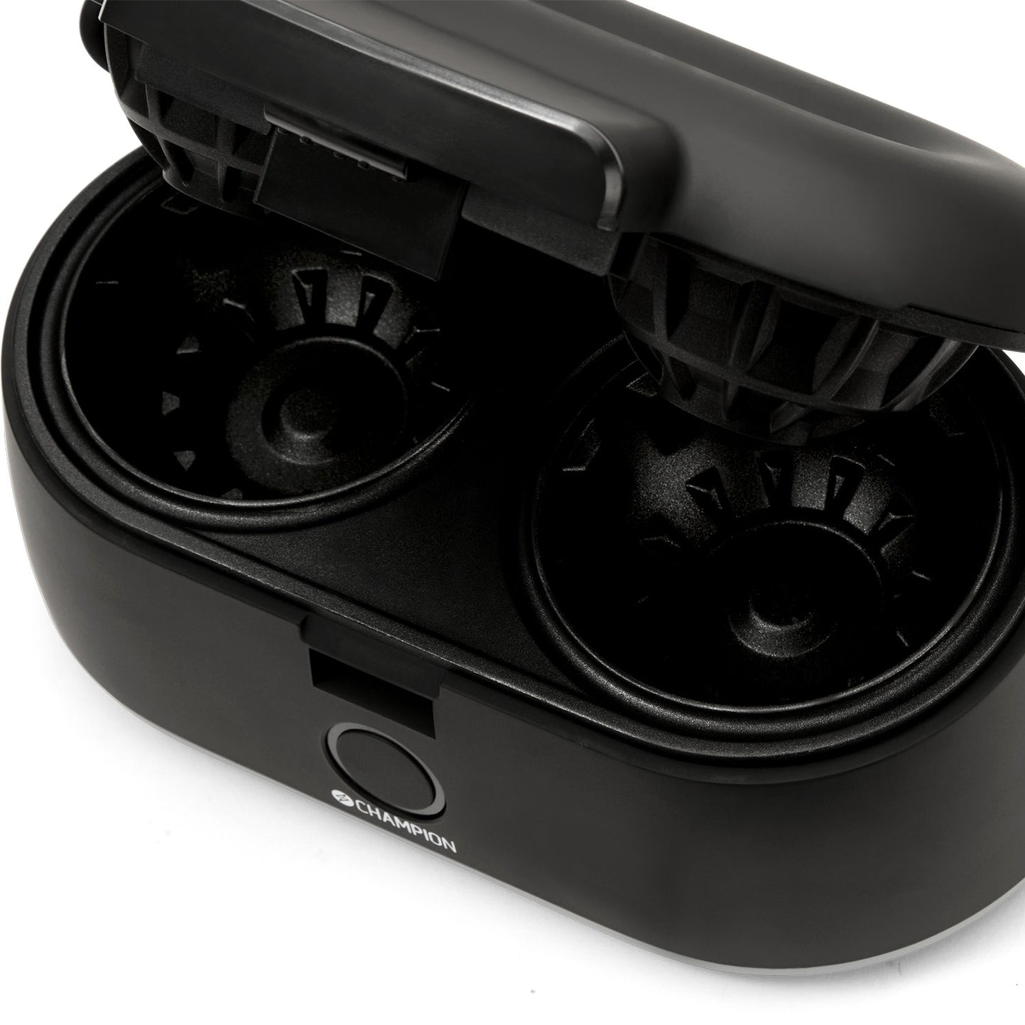 Double Waffle Bowl Maker, 1000W, Non-Stick, Black