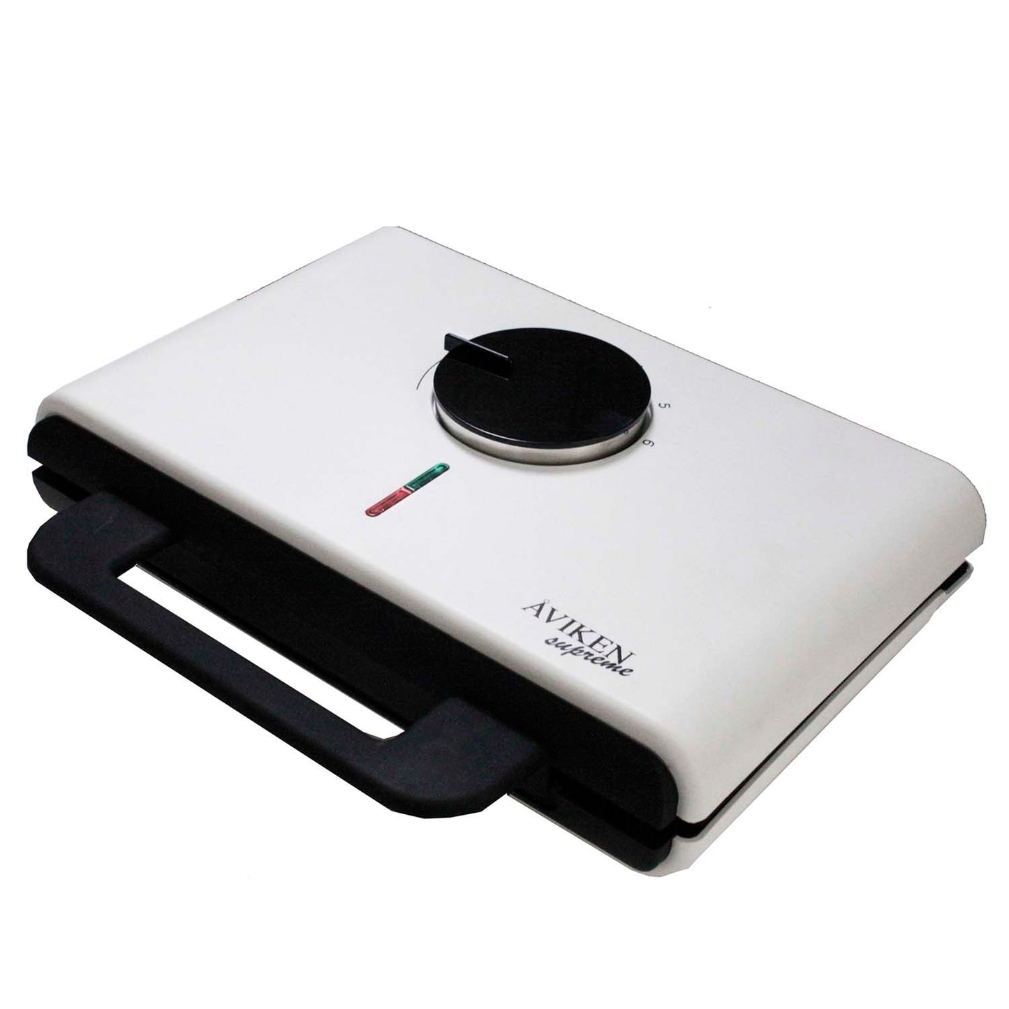 Double Waffle Maker, White Ceramic Surface