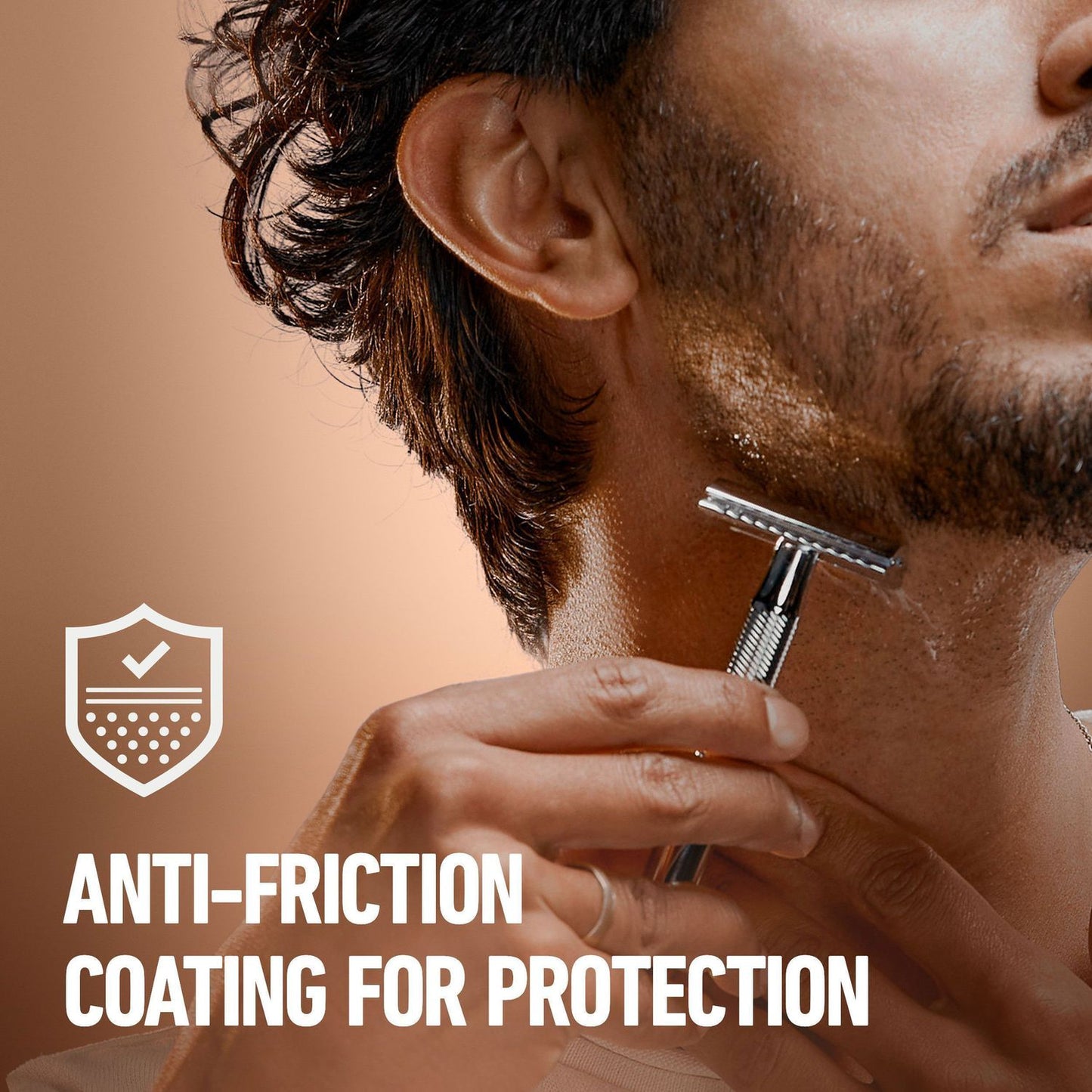 Double coated Safety razor + 5 razor blades