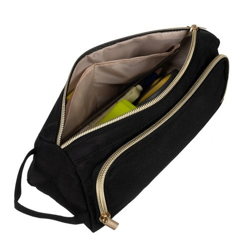 Double extendable pencil case - black Maaleo 24502