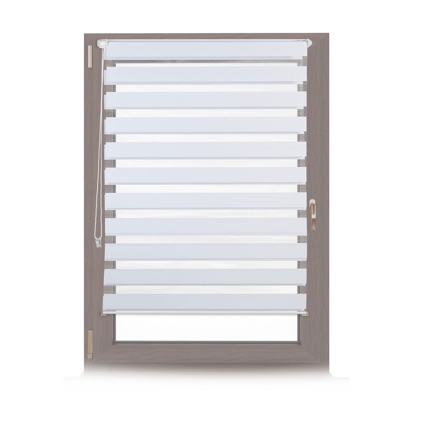Double roller blind Klemmfix without drilling in white