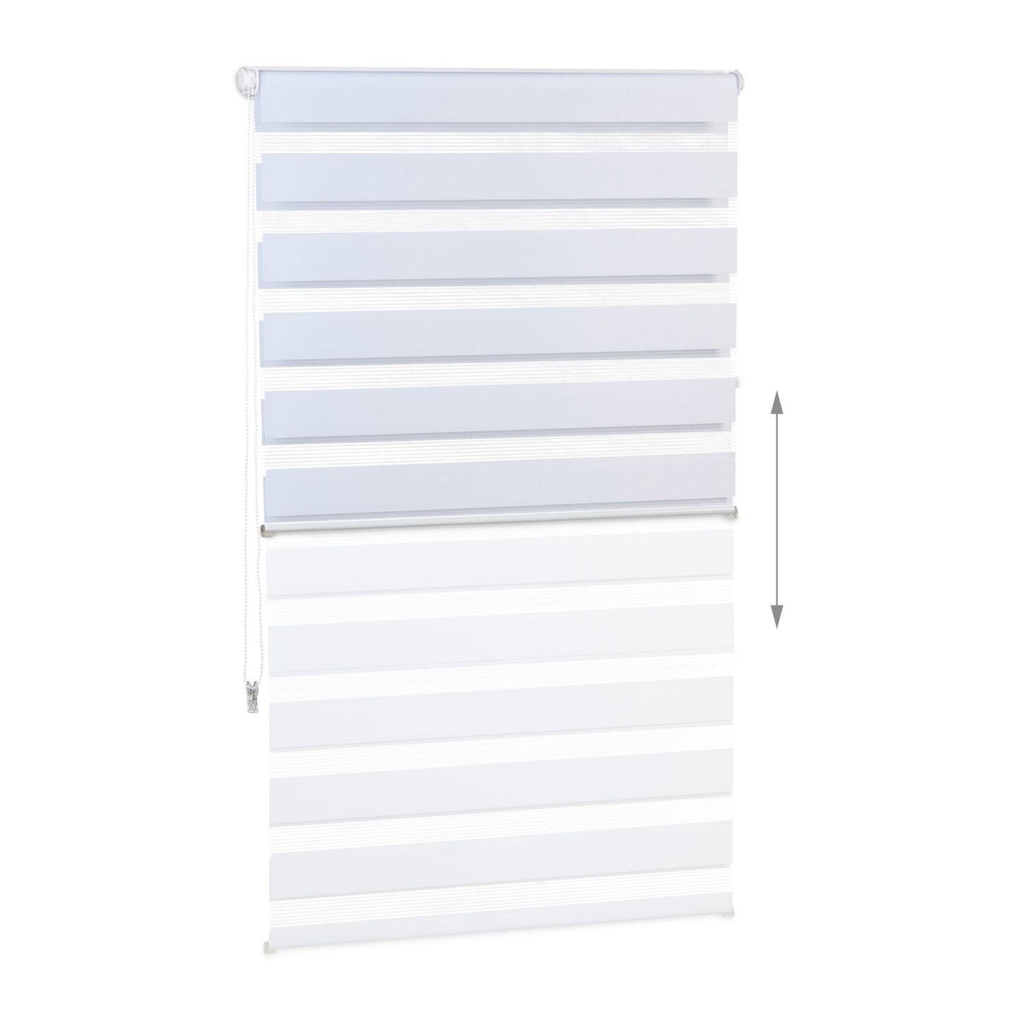 Double roller blind Klemmfix without drilling in white