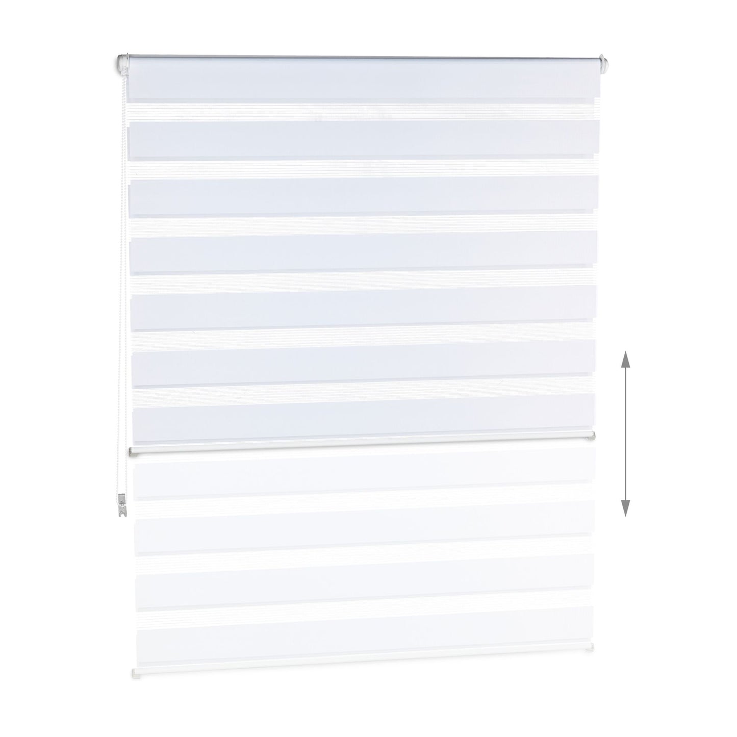 Double roller blind Klemmfix without drilling in white