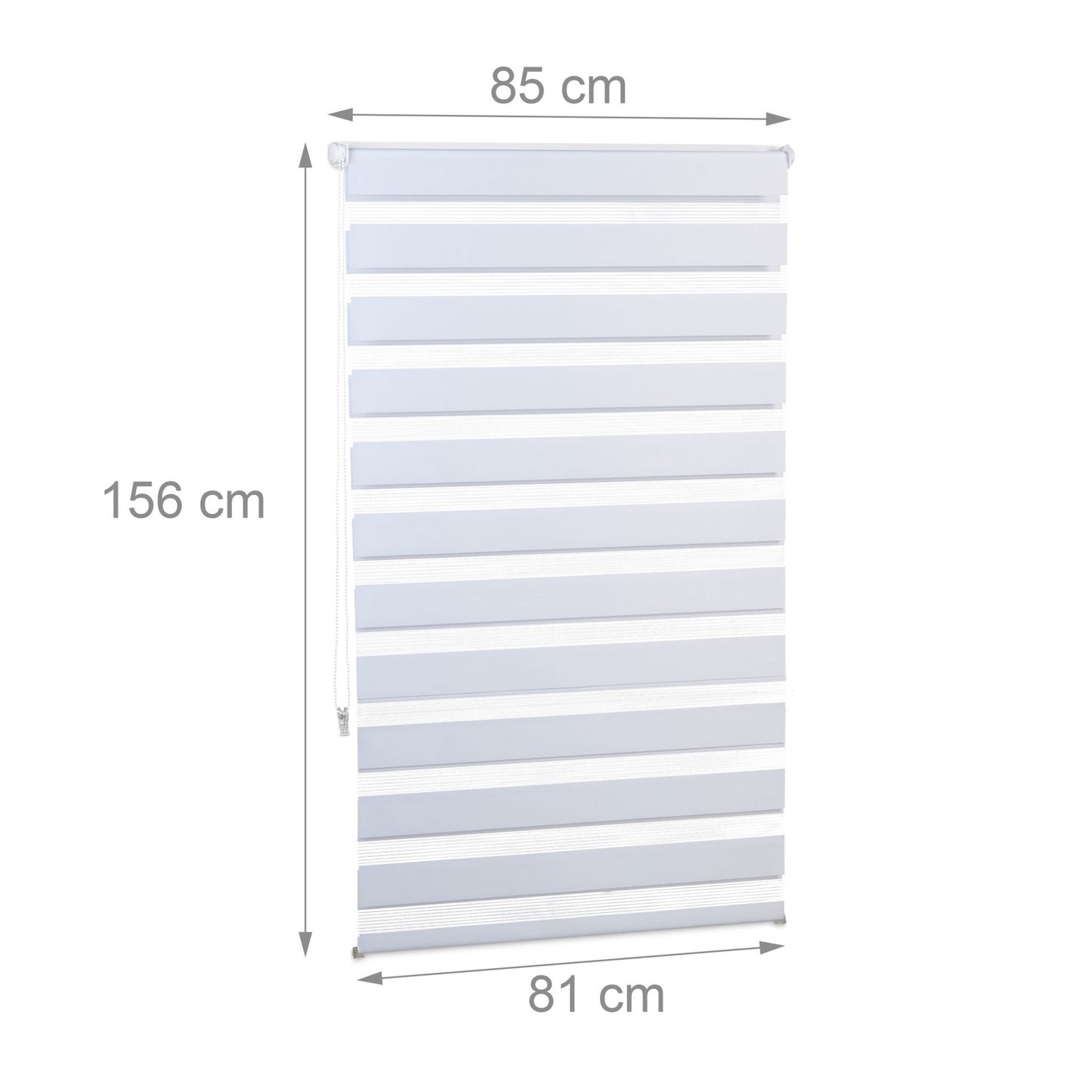 Double roller blind Klemmfix without drilling in white