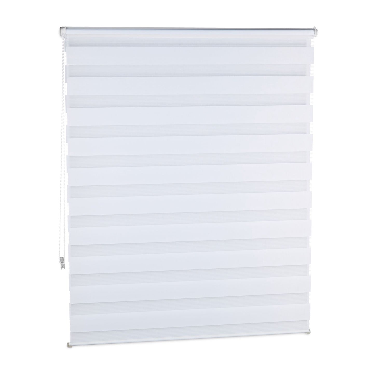 Double roller blind Klemmfix without drilling in white