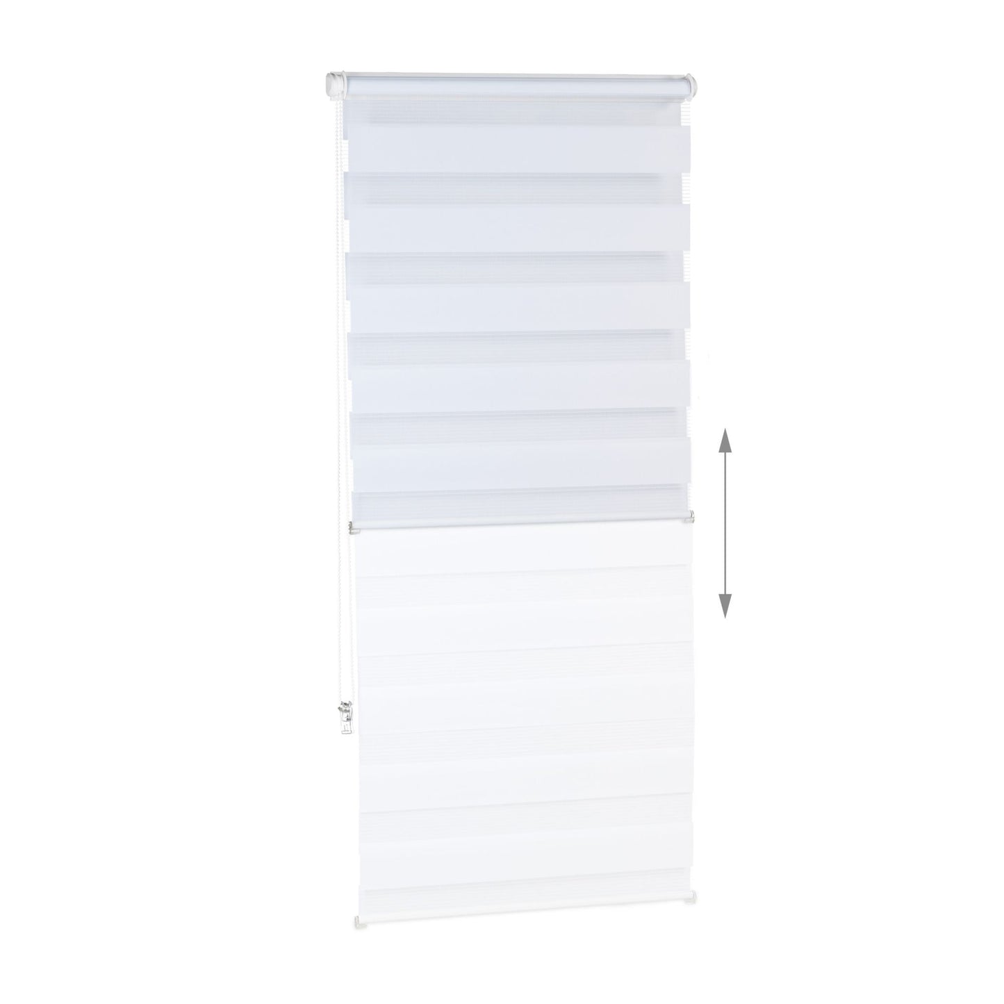 Double roller blind Klemmfix without drilling in white