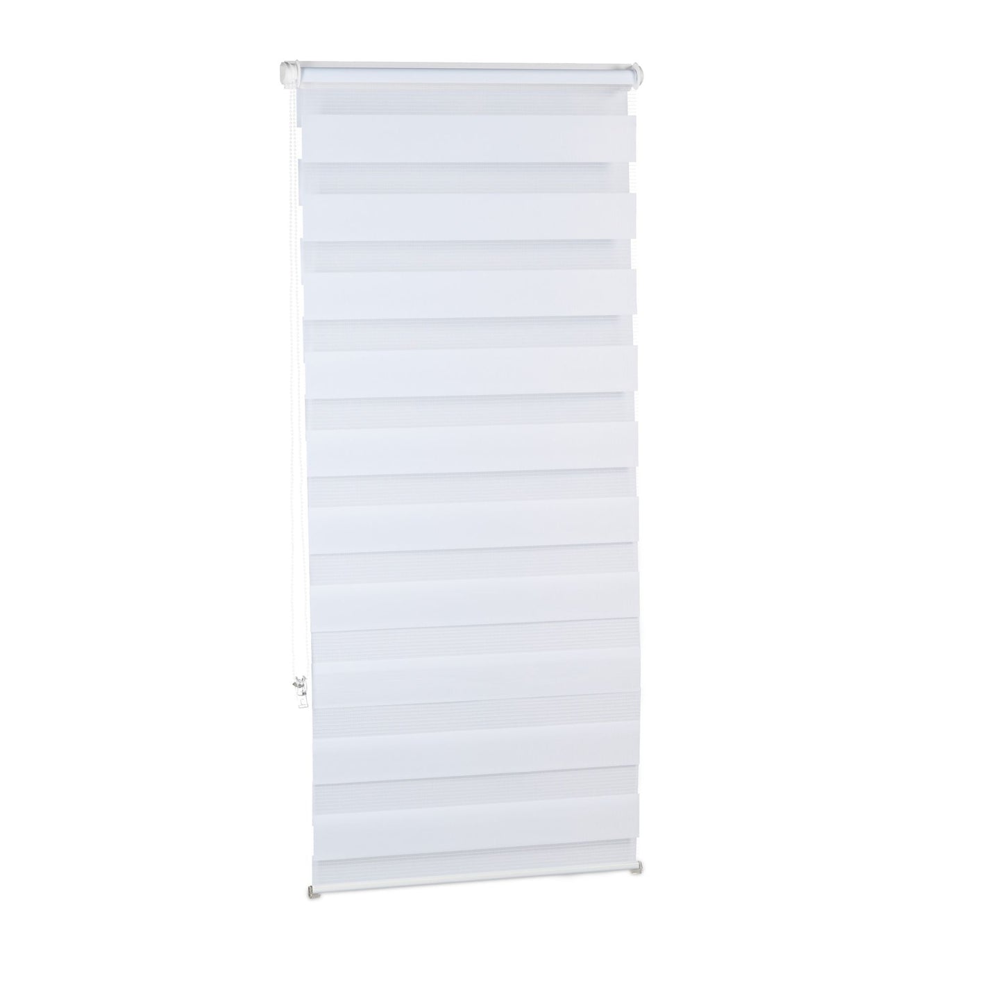 Double roller blind Klemmfix without drilling in white