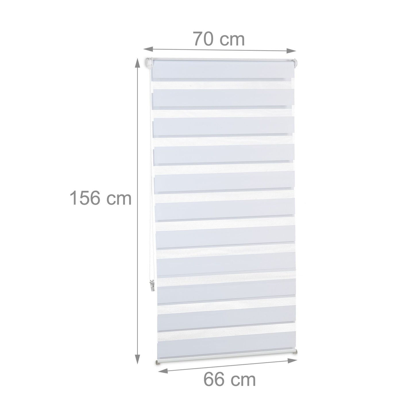 Double roller blind Klemmfix without drilling in white