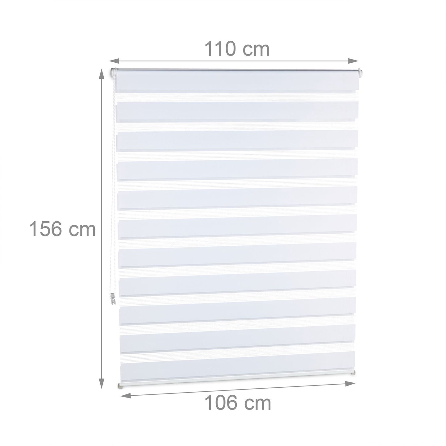 Double roller blind Klemmfix without drilling in white
