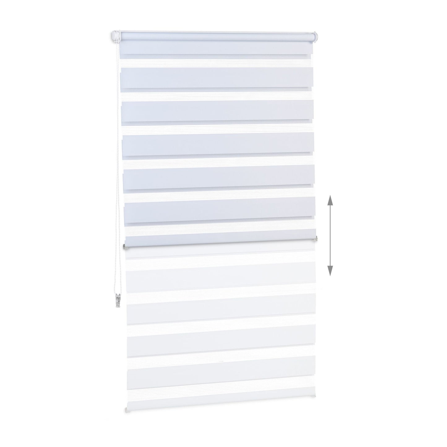 Double roller blind Klemmfix without drilling in white