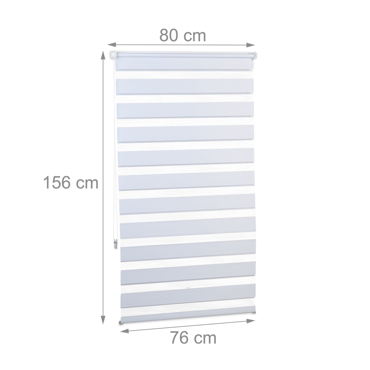 Double roller blind Klemmfix without drilling in white