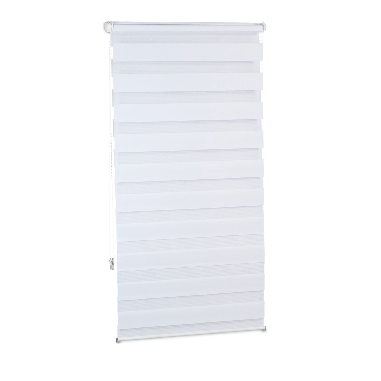 Double roller blind Klemmfix without drilling in white