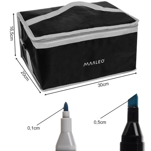 Double-sided markers/pens - 168 pcs. MAALEO 24101