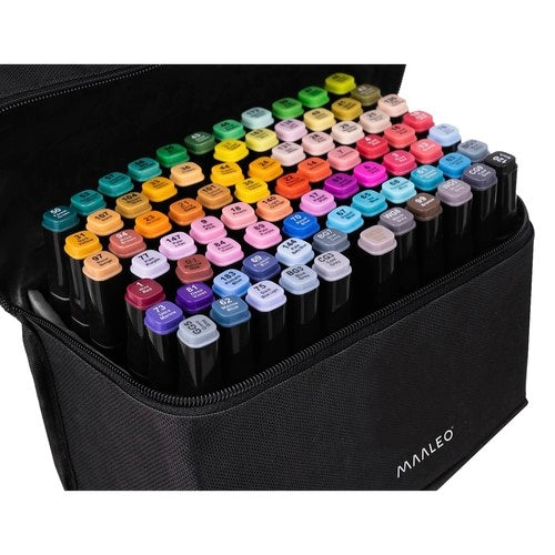 Double-sided markers/pens - 80 pcs. MAALEO 24103