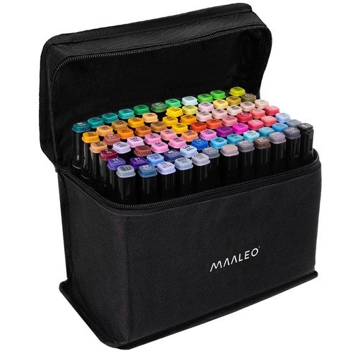 Double-sided markers/pens - 80 pcs. MAALEO 24103