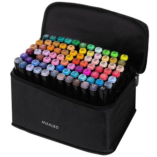 Double-sided markers/pens - 80 pcs. MAALEO 24103