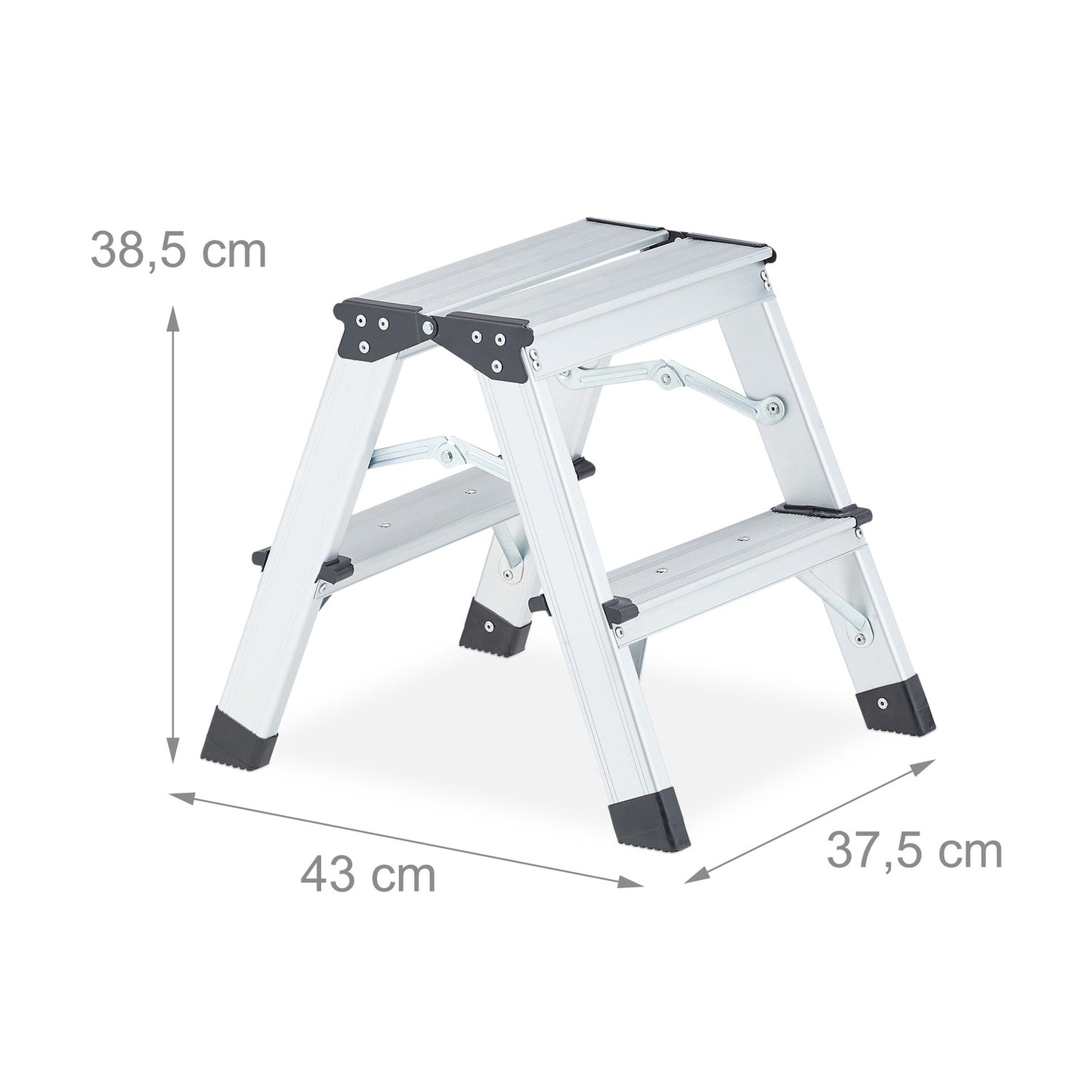 Double-sided stepladder