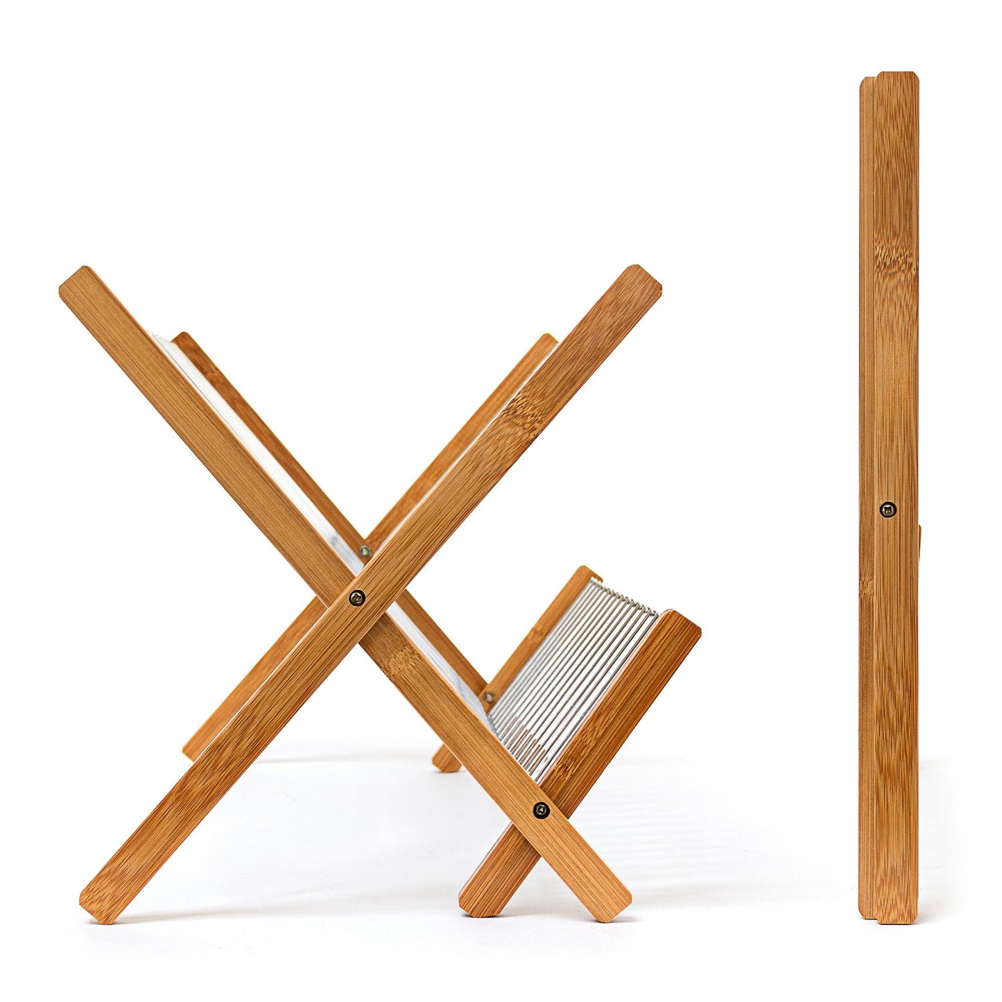 Drain stand CROSS bamboo metal