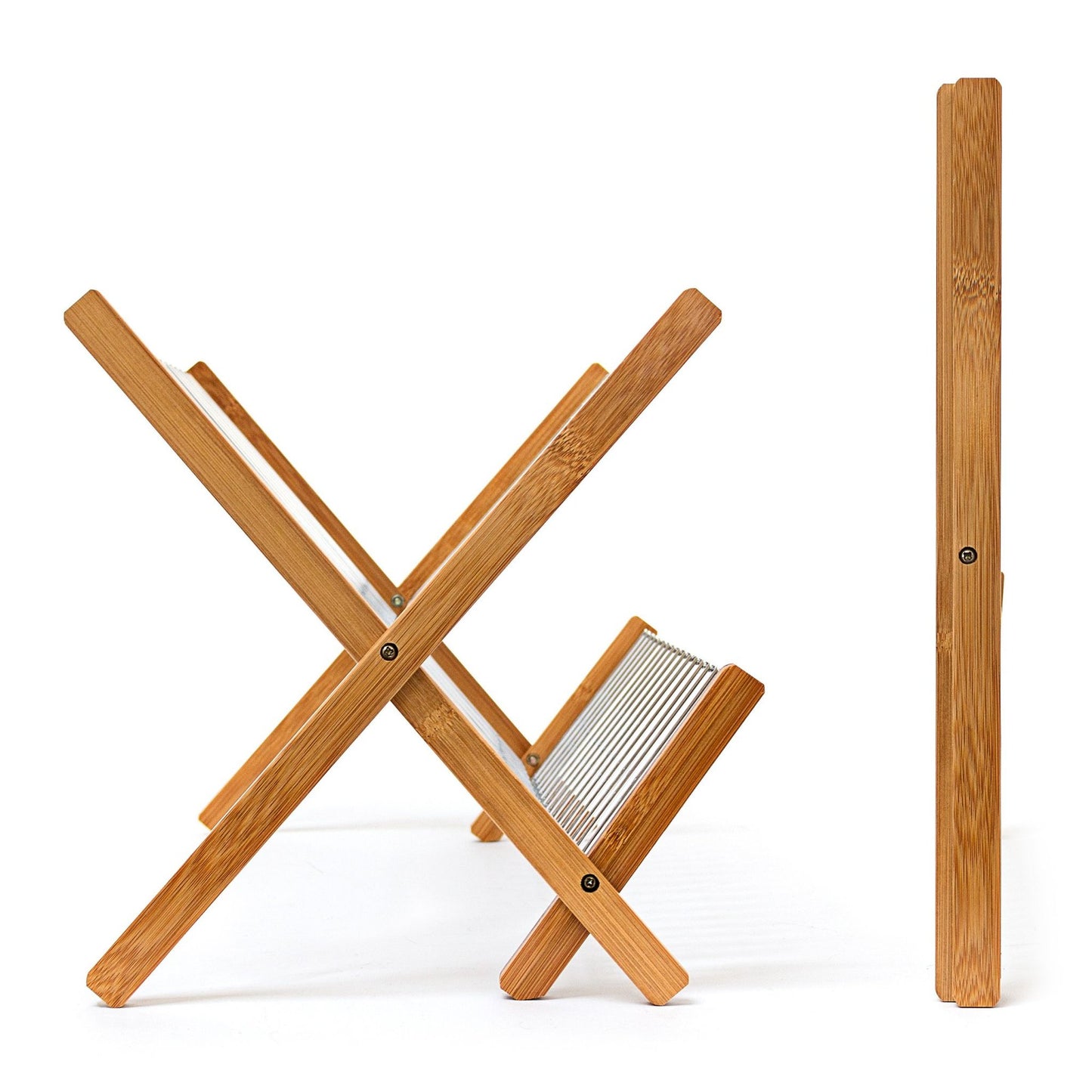 Drain stand CROSS bamboo metal