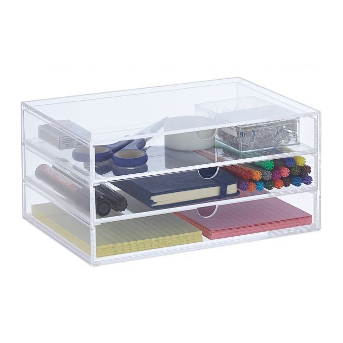 Drawer box in acrylic