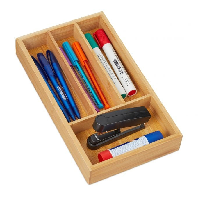 Drawer divider with 4 compartments