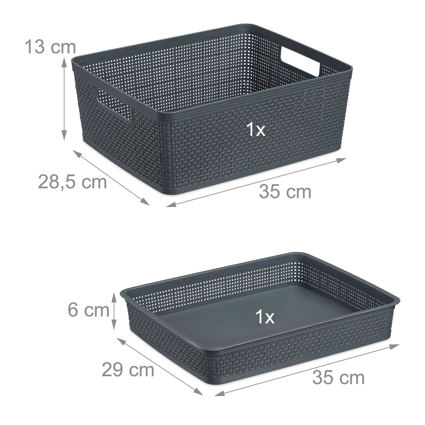 Drawer organizer in the 10-piece set
