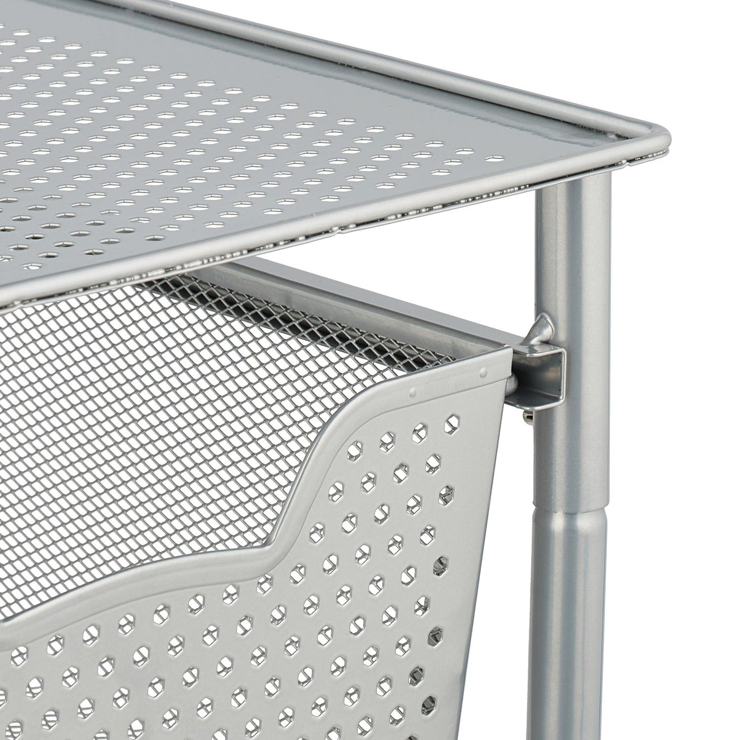 Drawer shelf with pull-out basket