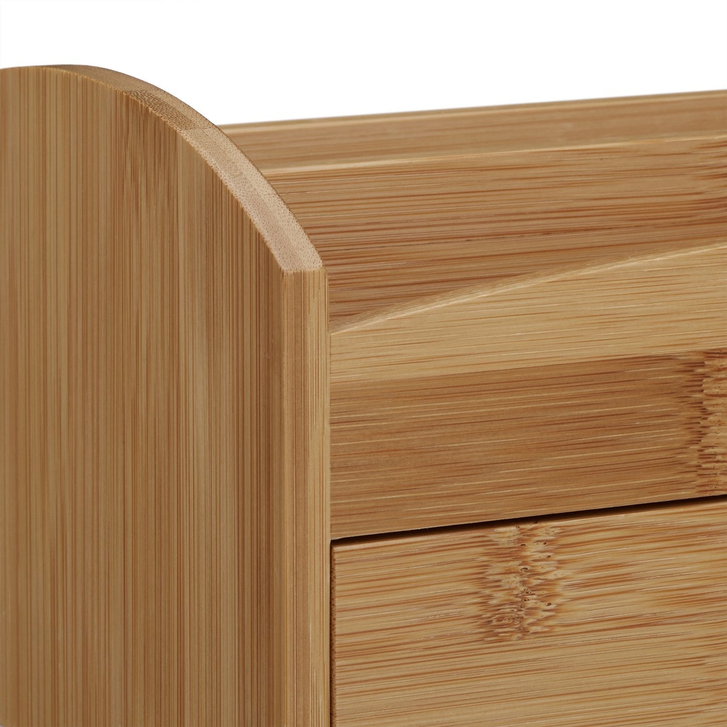 Drawer storage for desks in bamboo