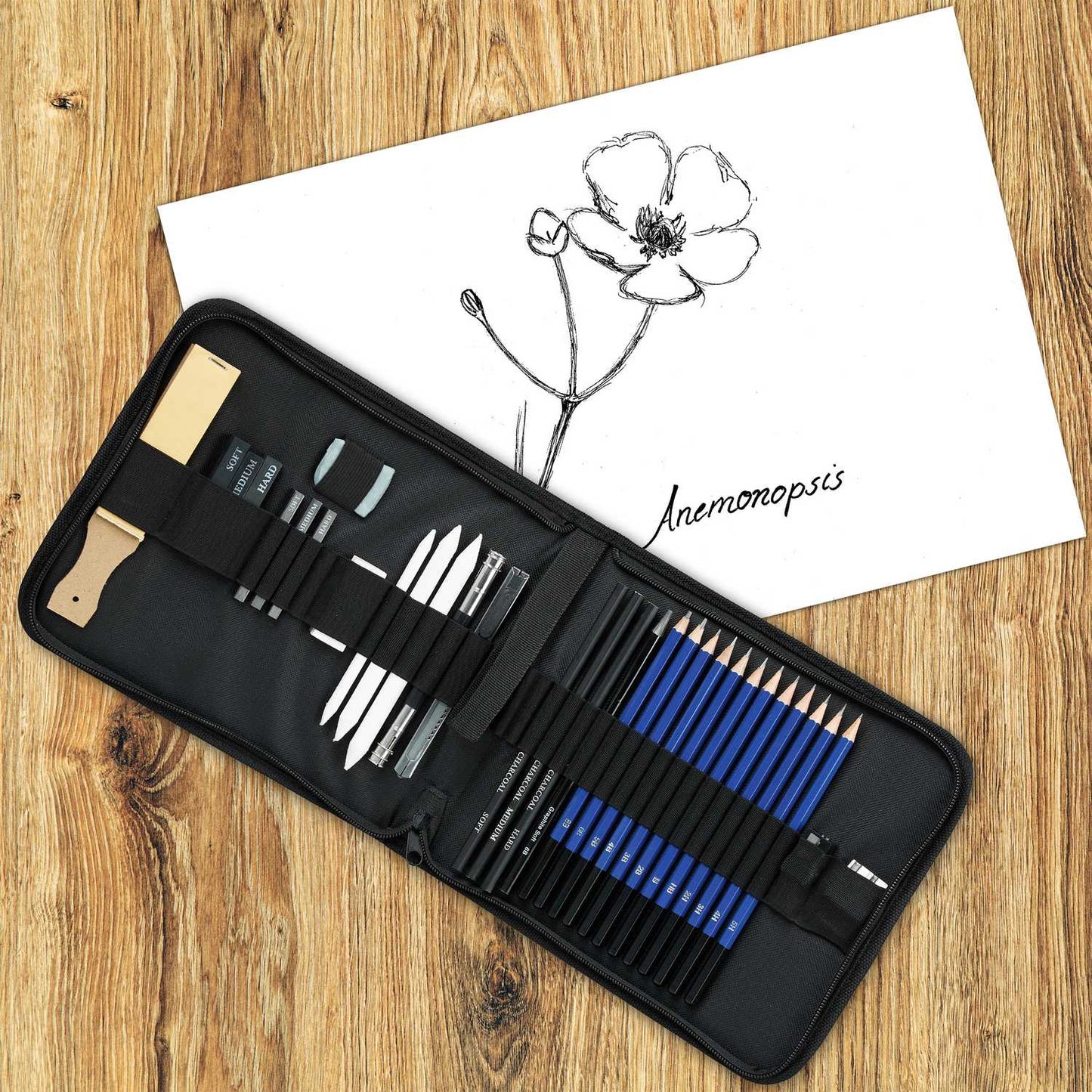 Drawing set pencils 33 parts