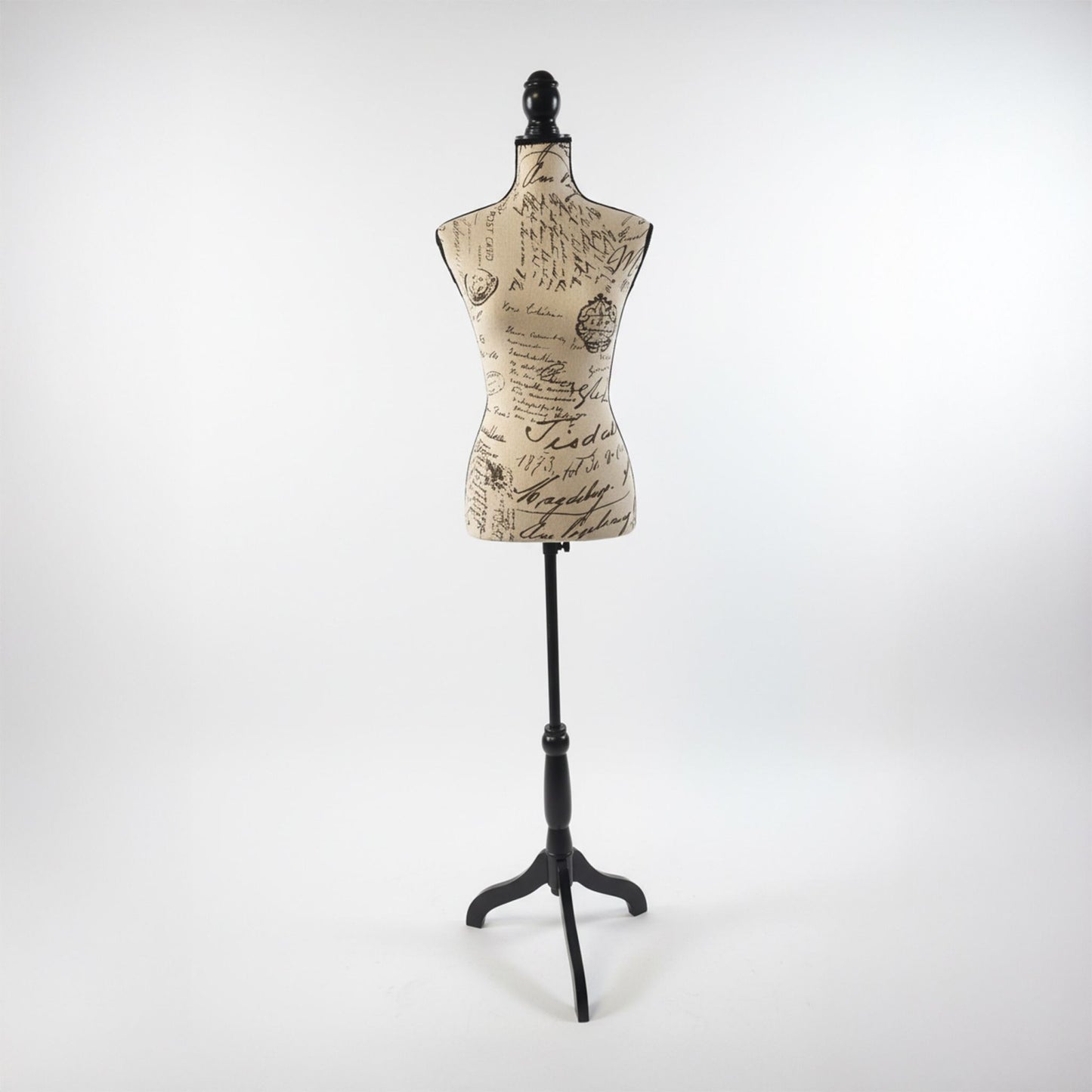 Dress Form with Stand, Adjustable, Letter Print, Size 36/38