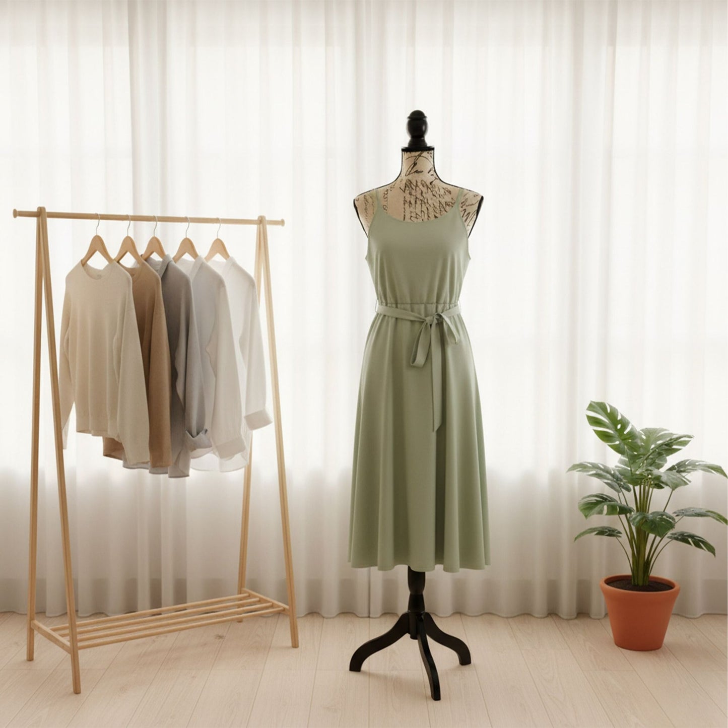 Dress Form with Stand, Adjustable, Letter Print, Size 36/38