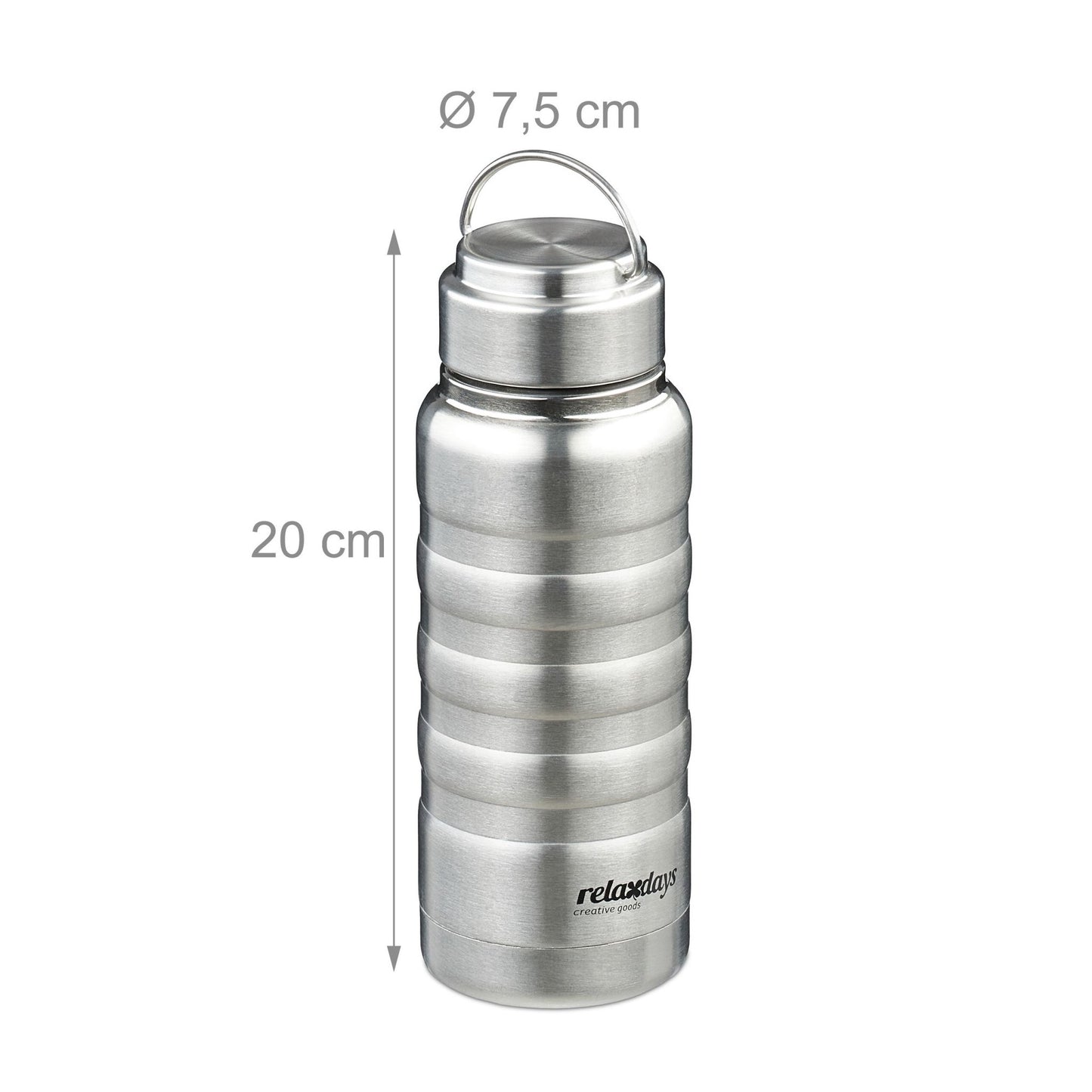 Drinking bottle in stainless steel 400 ml