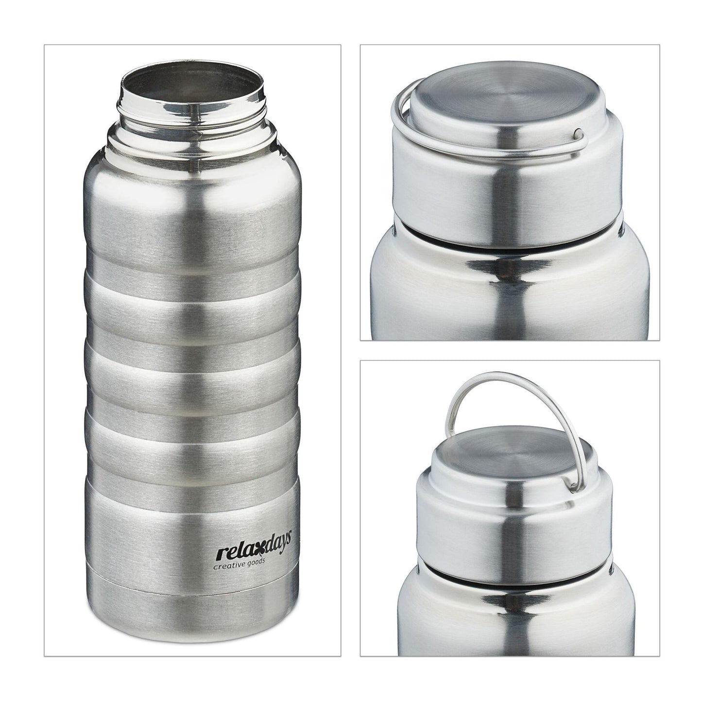Drinking bottle in stainless steel 400 ml