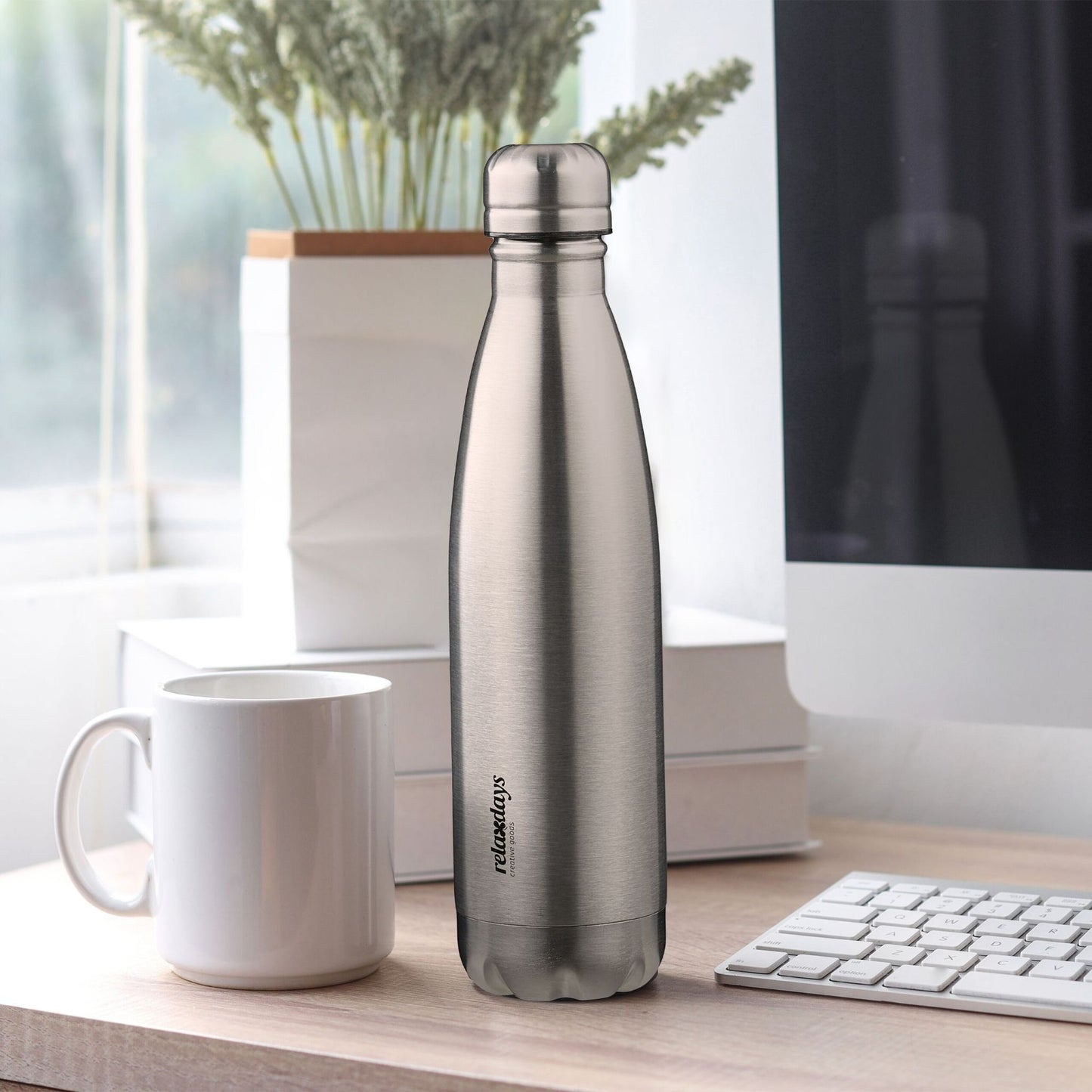 Drinking bottle in stainless steel 500 ml