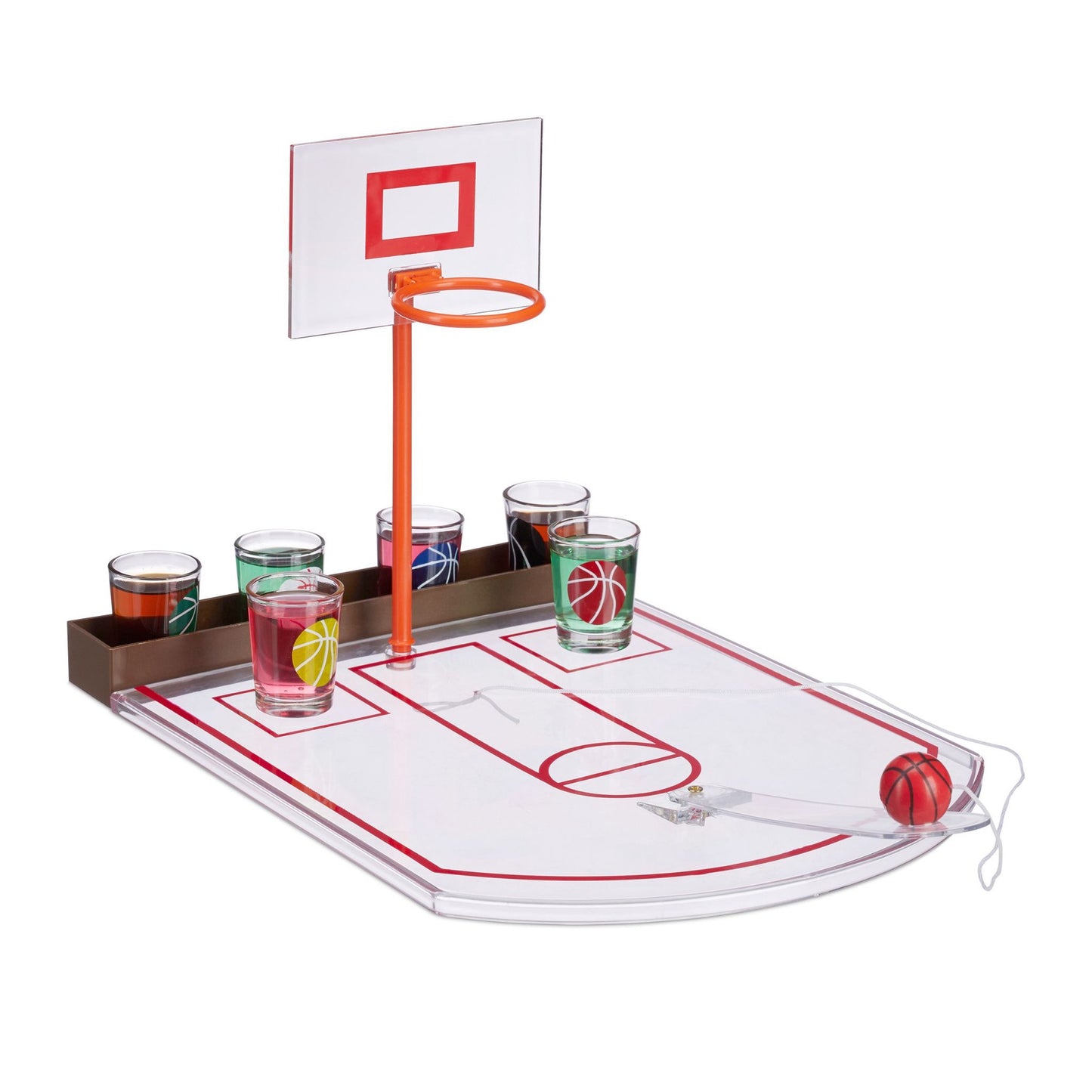 Drinking game with basketball