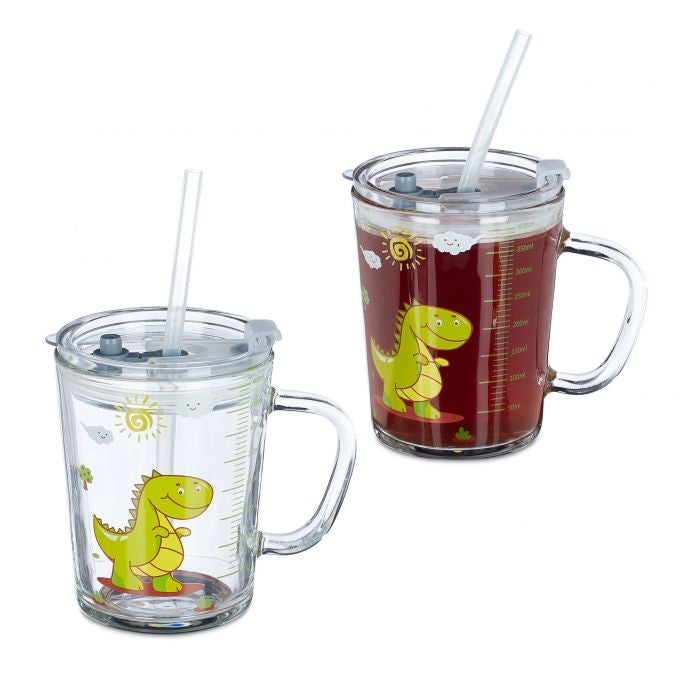 Drinking glasses Kids Dino Set of 2
