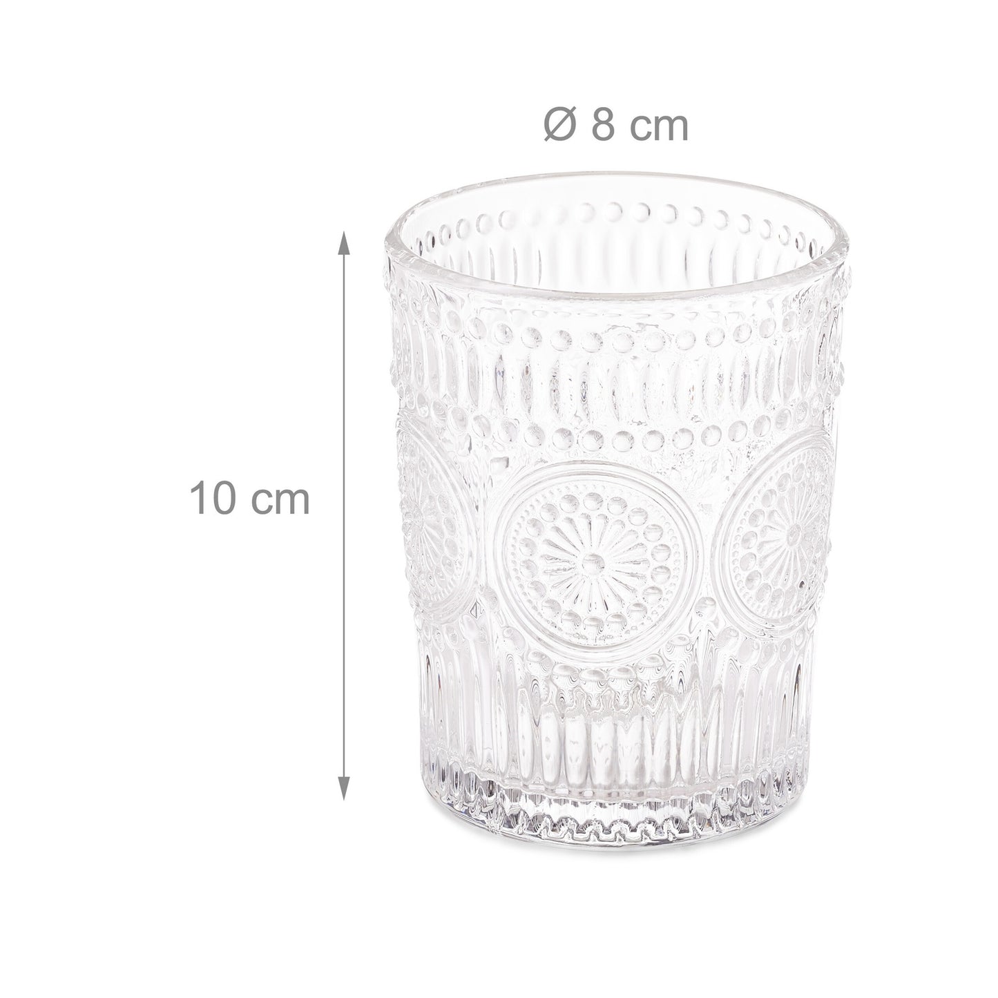 Drinking glasses vintage 30 cl set of 4