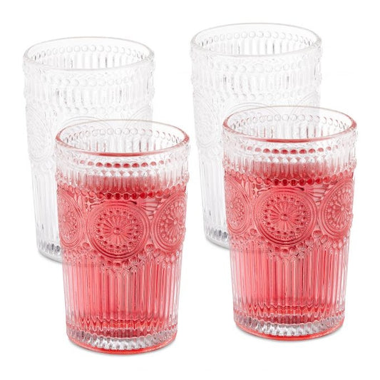 Drinking glasses vintage 40 cl set of 4