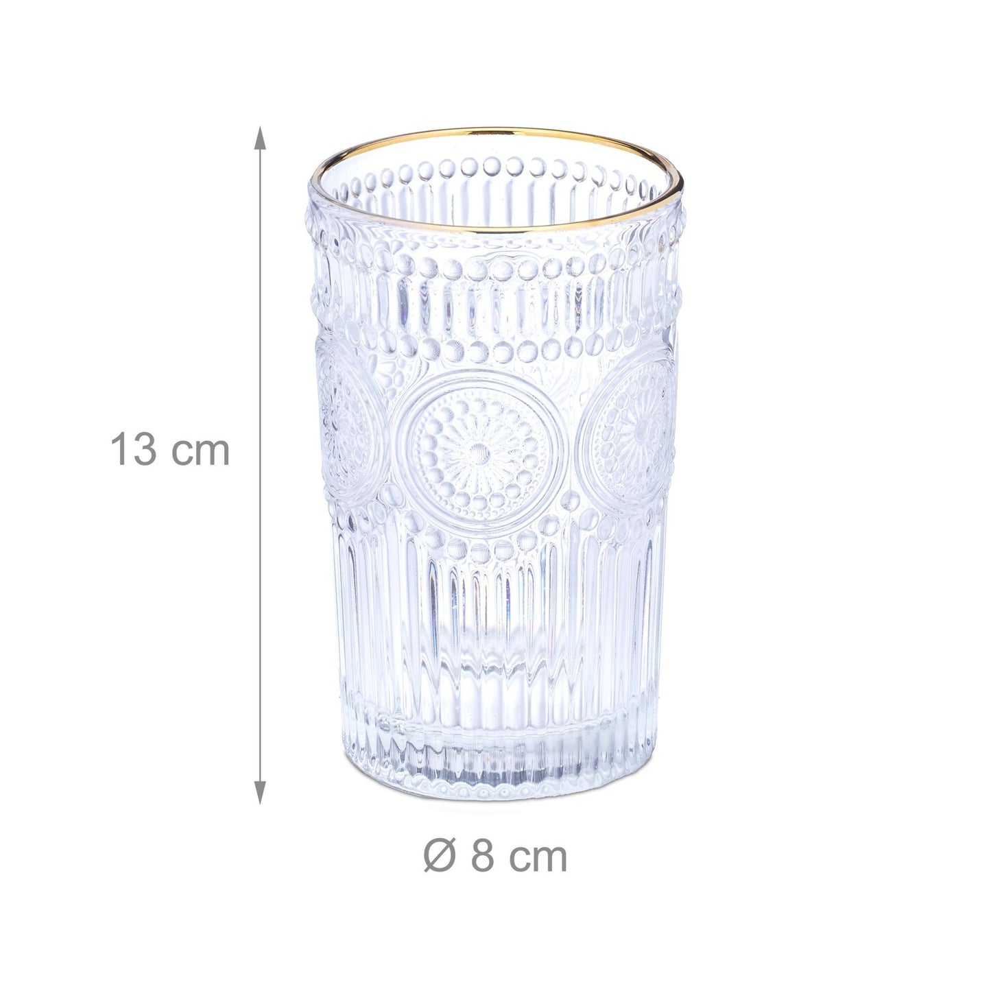 Drinking glasses vintage 40 cl set of 4