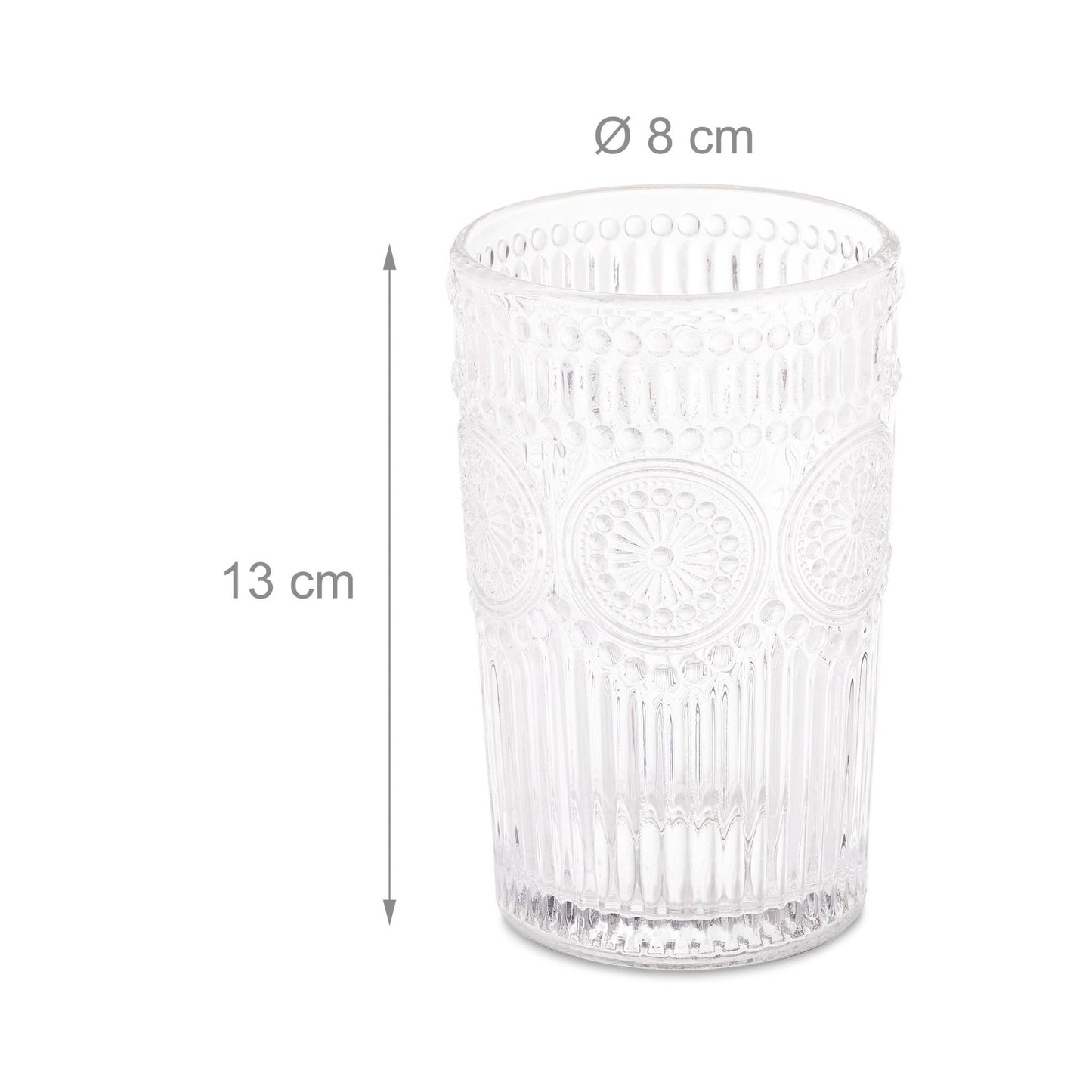 Drinking glasses vintage 40 cl set of 4