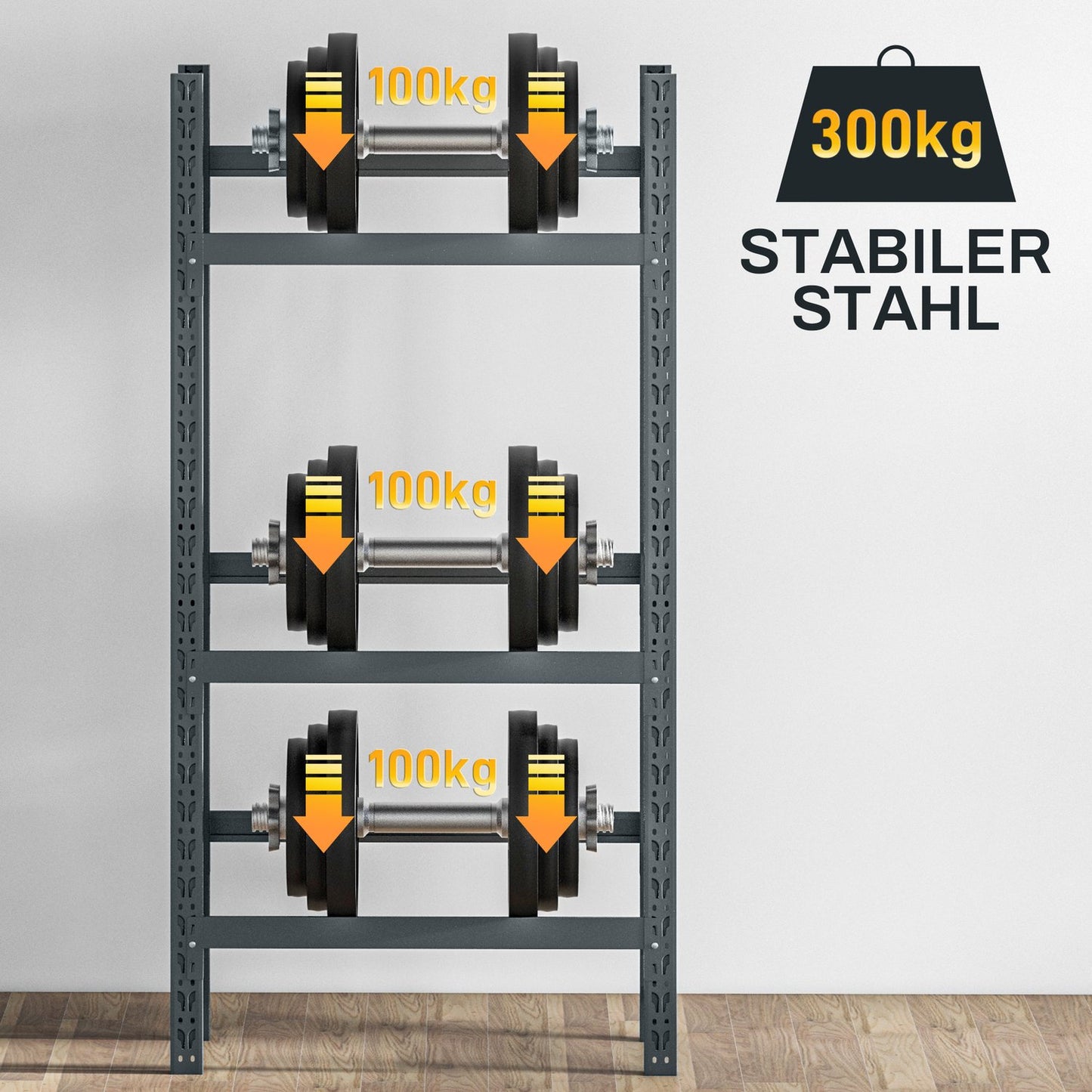 Freestanding Beverage boxes in gray steel - 6 trays, adjustable levels