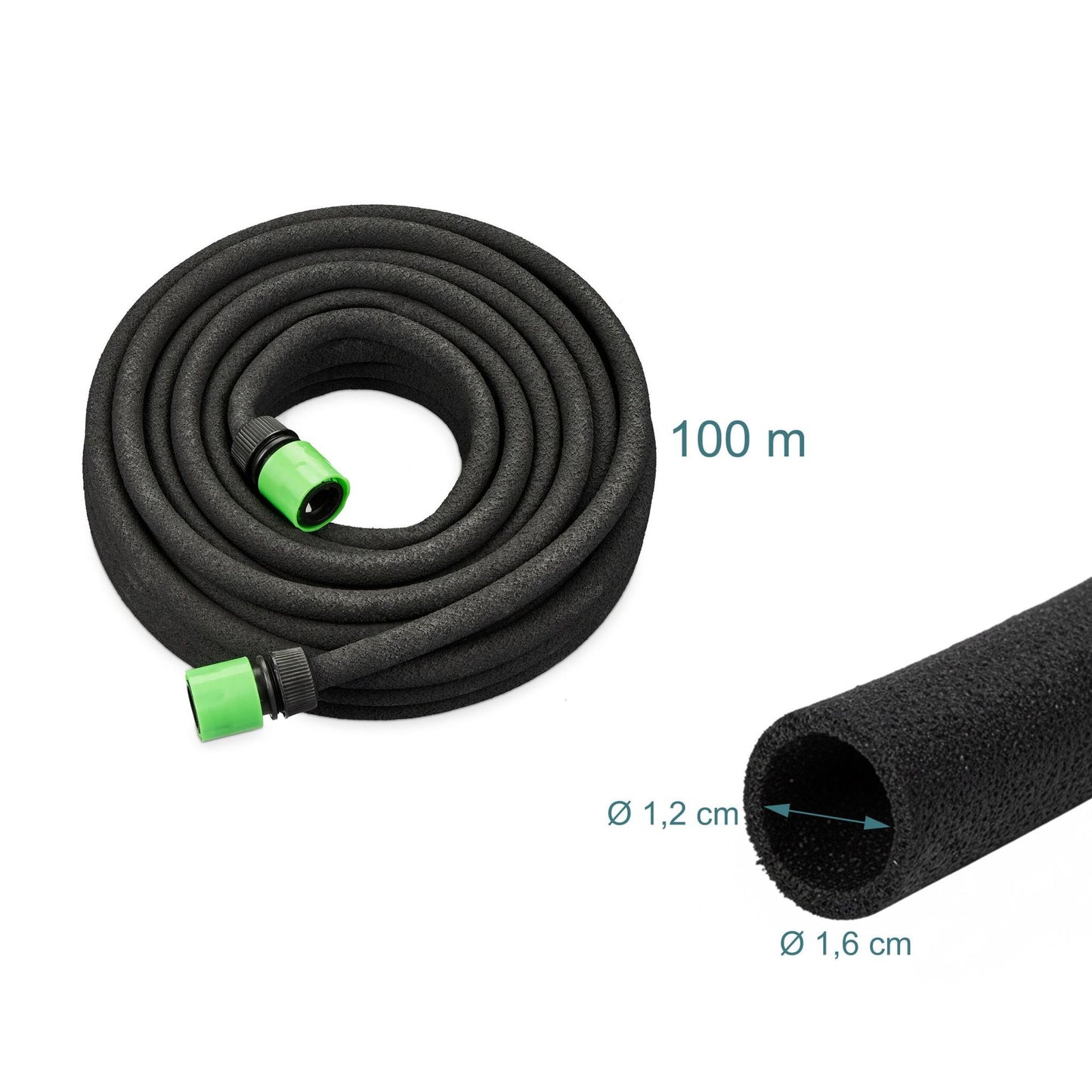 Drip Irrigation Hose for Hedges and Flower Beds, Water-Saving